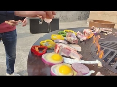 Forno de pizza portátil Corten Grill de aço fácil de montar ao ar livre