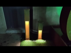 Lâmpada exterior 10Watt do metal exterior de aço vermelho rústico da caixa de luzes de Corten