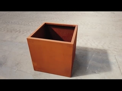 Grande metal dos plantadores exteriores feitos sob encomenda do potenciômetro de flor do jardim