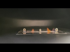 O casulo da parte alta que pendura o telhado suspendido da chaminé do álcool etílico montou