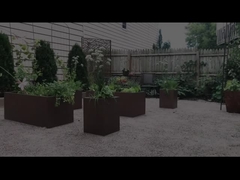 Caixa de correio personalizada caixas de plantação Ornamentos de metal de jardim Resistente a intempéries